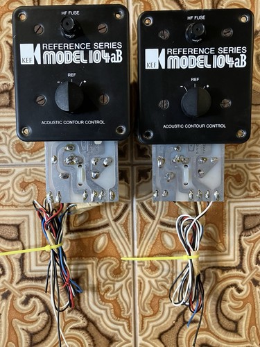 Pair original kef 104ab - pair, of